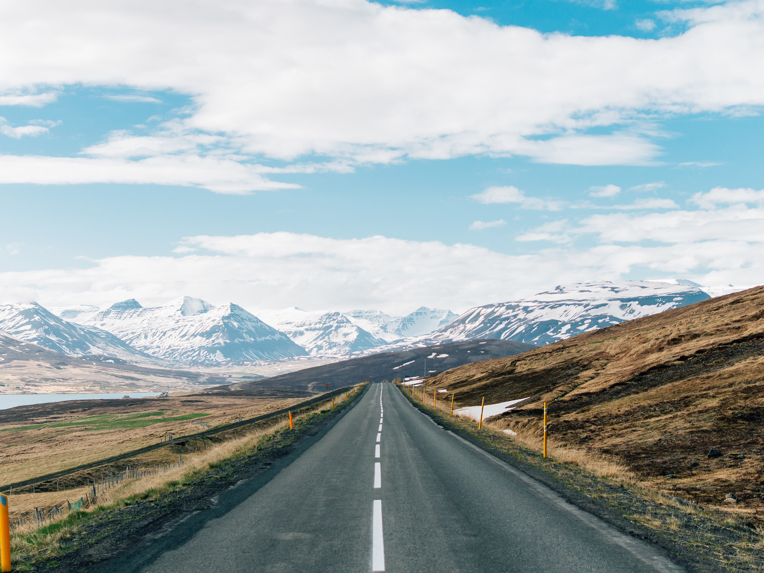 Road with mountains